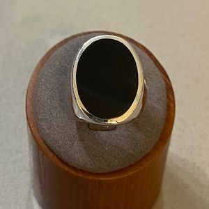 Pianegonda Sterling Silver Onyz Ring